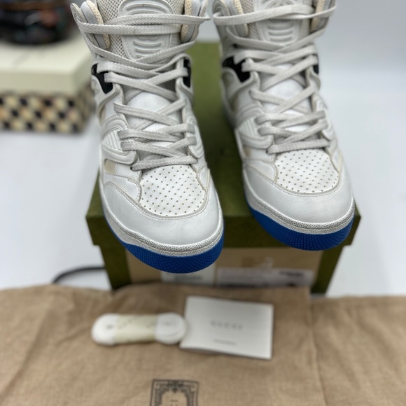 Women’s Gucci interlocking G leather, distressed sneakers size 37 made in Italy - Picture 5 of 10